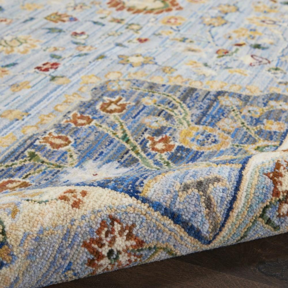 Nourison - Majestic 96in x 128in Light Blue Multicolor Persian Area Rug - MST03-99446713438_CLOSEOUT veiw 2