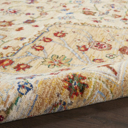 Nourison - Majestic 86in x 116in Light Orange Multicolor Persian Area Rug - MST03-99446713360_CLOSEOUT veiw 2