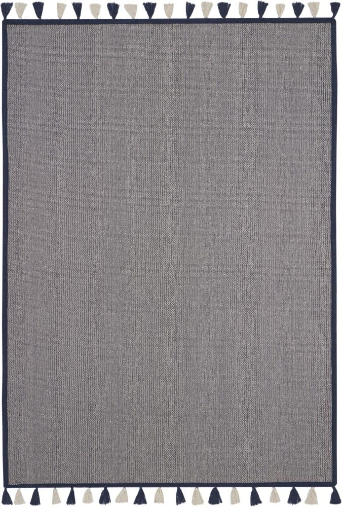 Nourison - Otto DS600 Dark Blue 5 x 76in Flat Weave Area Rug - DS600-99446407849_CLOSEOUT veiw 1