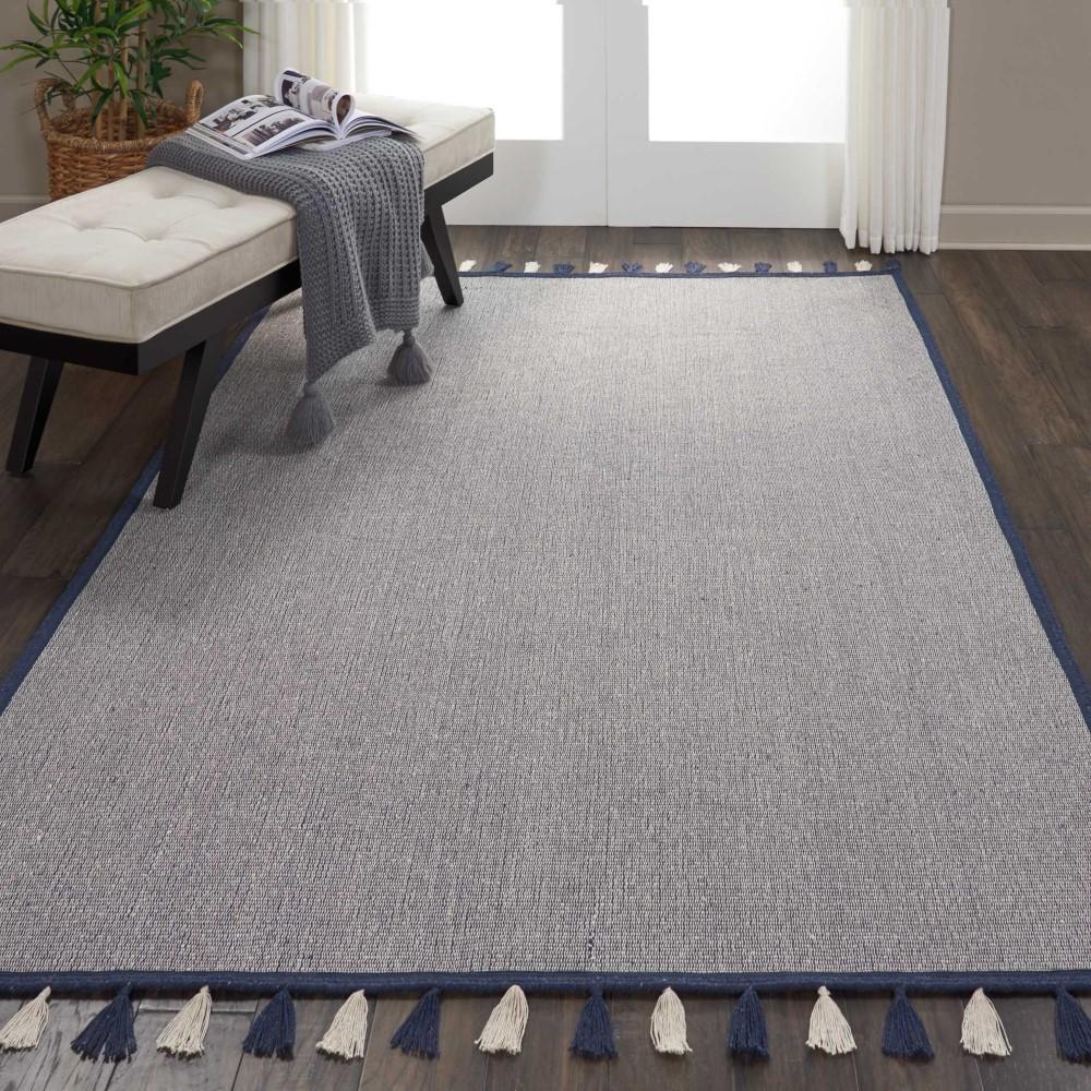 Nourison - Otto DS600 Dark Blue 5 x 76in Flat Weave Area Rug - DS600-99446407849_CLOSEOUT veiw 2