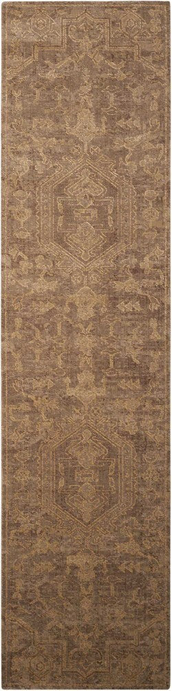 Nourison - Silken Allure SLK15 Beige 25in x 10 Hallway Rug - SLK15-99446153623_CLOSEOUT veiw 1