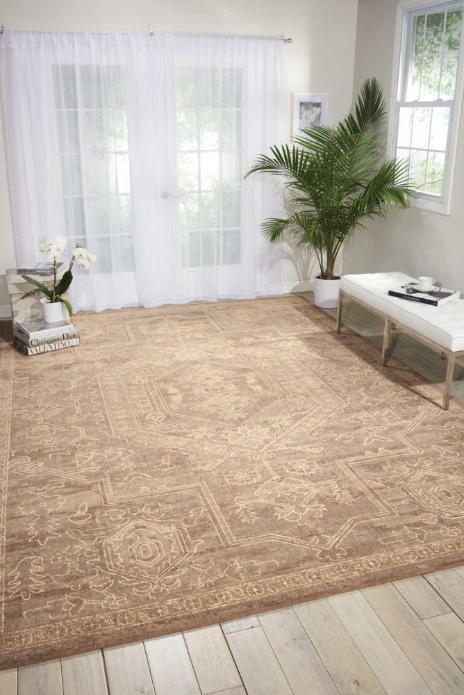 Nourison - Silken Allure SLK15 Beige 86in x 116in Rug - SLK15-99446153562_CLOSEOUT veiw 2