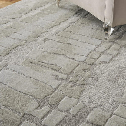 Nourison - Symmetry SMM04 Ivory and Beige 39in x 59in Area Rug - SMM04-99446495747 veiw 3