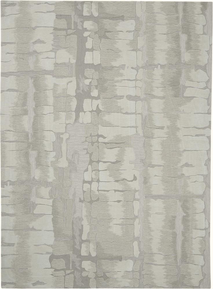 Nourison - Symmetry SMM04 Ivory and Beige 86in x 116in Oversized Textured Rug - SMM04-99446495723 veiw 1