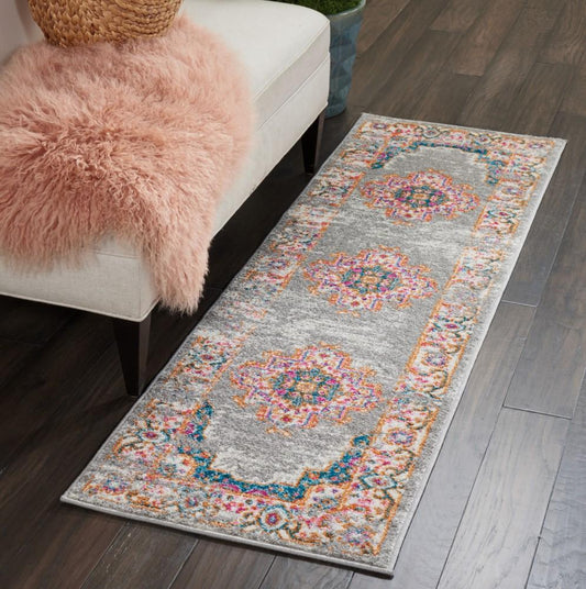 Nourison - Passion PSN03 Bone 110in x 6 Hallway Rug - PSN03-99446397799 veiw 2