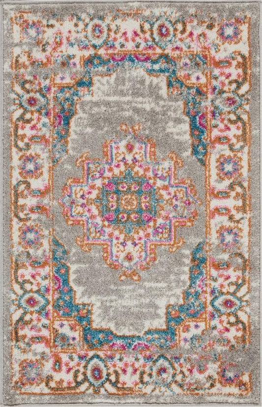Nourison - Passion 22in x 34in Bone Vintage Area Rug - PSN03-99446397584 veiw 1