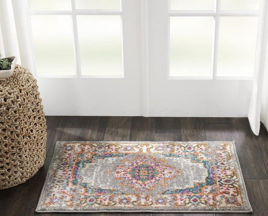 Nourison - Passion 22in x 34in Bone Vintage Area Rug - PSN03-99446397584 veiw 2