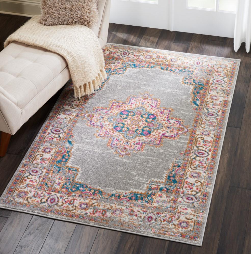 Nourison - Passion PSN03 Bone 39in x 59in Vintage Area Rug - PSN03-99446397805 veiw 3