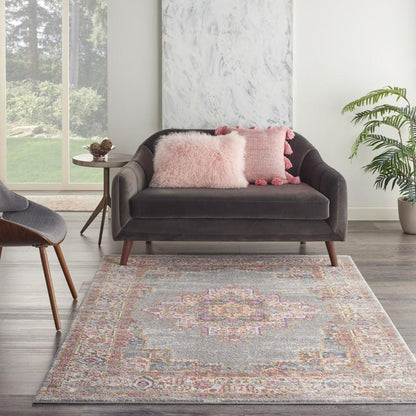 Nourison - Passion PSN03 Bone 53in x 73in Vintage Area Rug - PSN03-99446397812 veiw 2