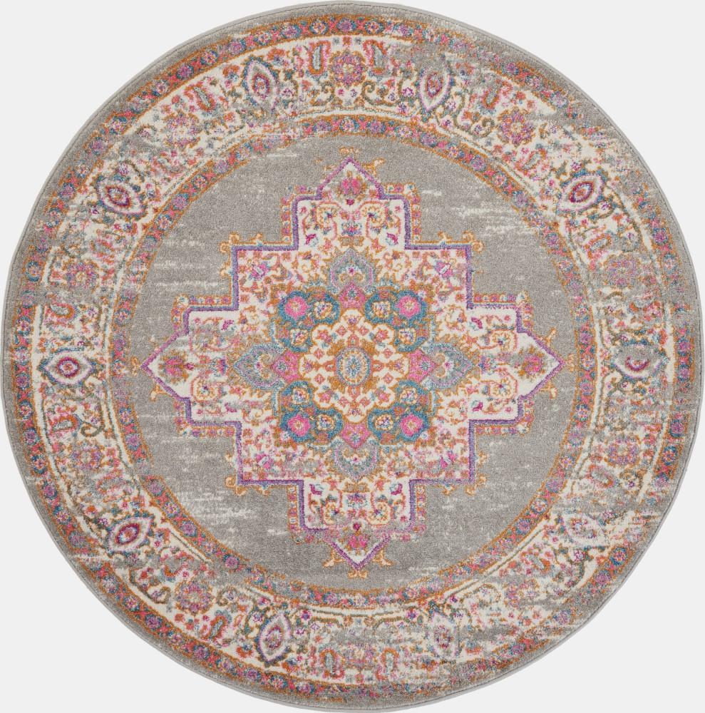 Nourison - Passion PSN03 Bone 8 x Round Large Rug - PSN03-99446457578 veiw 1
