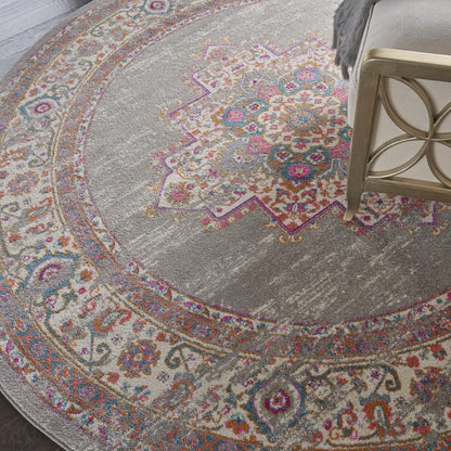 Nourison - Passion PSN03 Bone 8 x Round Large Rug - PSN03-99446457578 veiw 3