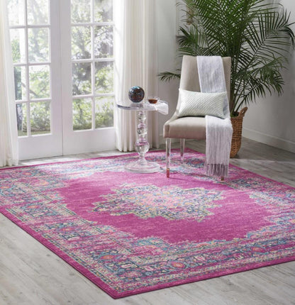 Nourison - Passion PSN03 Pink 8x10 Large Rug - PSN03-99446389732 veiw 2