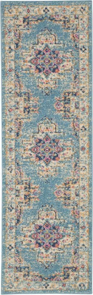 Nourison - Passion 110in x 6 Ivory Light Blue Area Rug - PSN03-99446477507 veiw 1