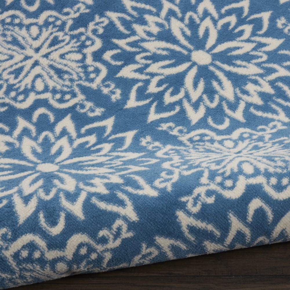 Nourison - Jubilant 53in x Round Ivory BlueTransitional Area Rug - JUB06-99446478184 veiw 2