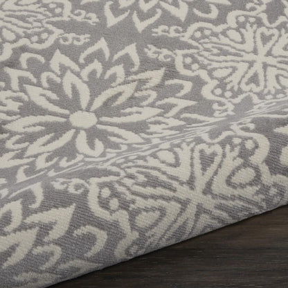 Nourison - Jubilant JUB06 Bone 53in x Round Beach Area Rug - JUB06-99446478375 veiw 2