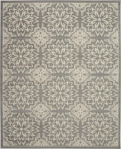 Nourison - Jubilant JUB06 Bone 7x10 Floral Area Rug - JUB06-99446785251 veiw 1