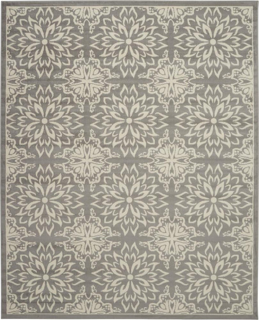 Nourison - Jubilant JUB06 Bone 7x10 Floral Area Rug - JUB06-99446785251 veiw 1