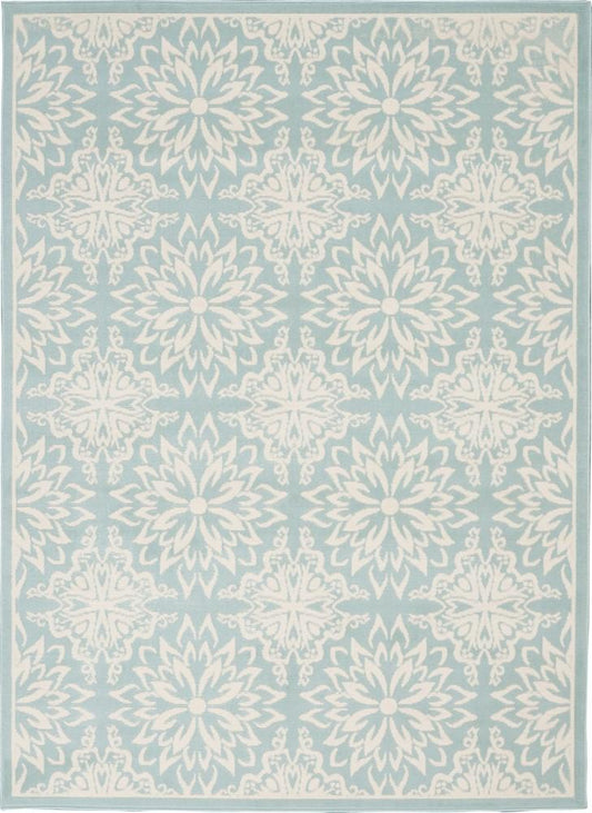 Nourison - Jubilant JUB06 Aqua 53in x 73in Beach Area Rug - JUB06-99446478306 veiw 1