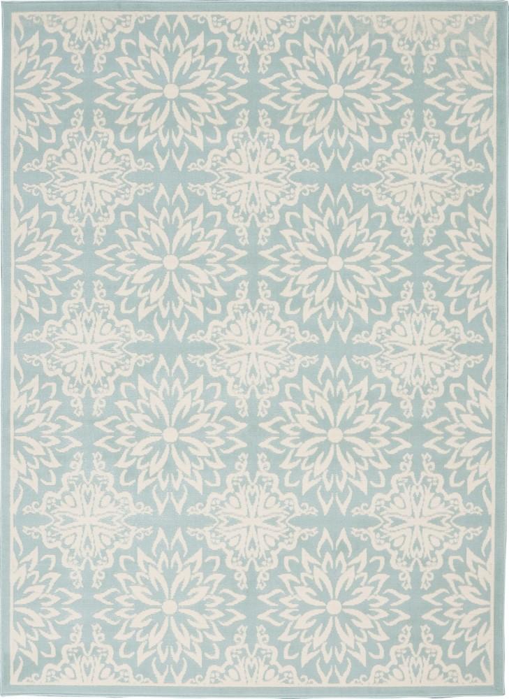 Nourison - Jubilant JUB06 Aqua 6x9 Beach Area Rug - JUB06-99446478283 veiw 1