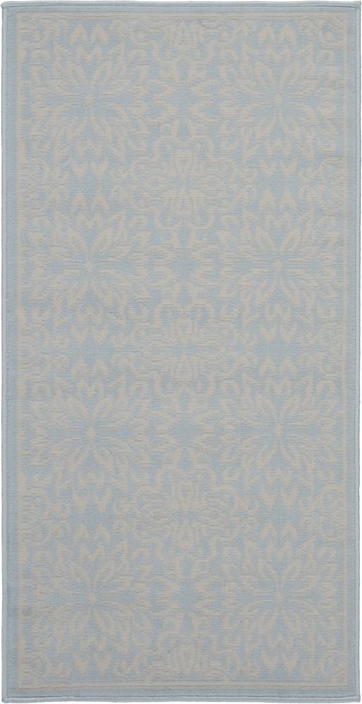 Nourison - Jubilant 2 x 4 Small Light Blue Floral Area Rug - JUB06-99446478429 veiw 1