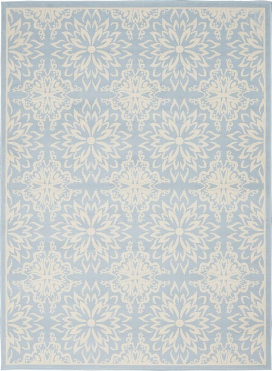 Nourison - Jubilant JUB06 Light Blue 4x6 Beach Area Rug - JUB06-99446478443 veiw 1