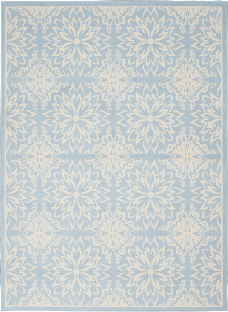 Nourison - Jubilant JUB06 Light Blue 6x9 Beach Area Rug - JUB06-99446478474 veiw 1