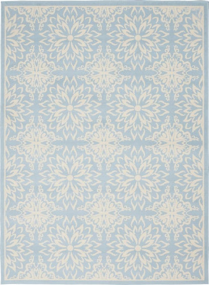 Nourison - Jubilant JUB06 Light Blue 6x9 Beach Area Rug - JUB06-99446478474 veiw 1