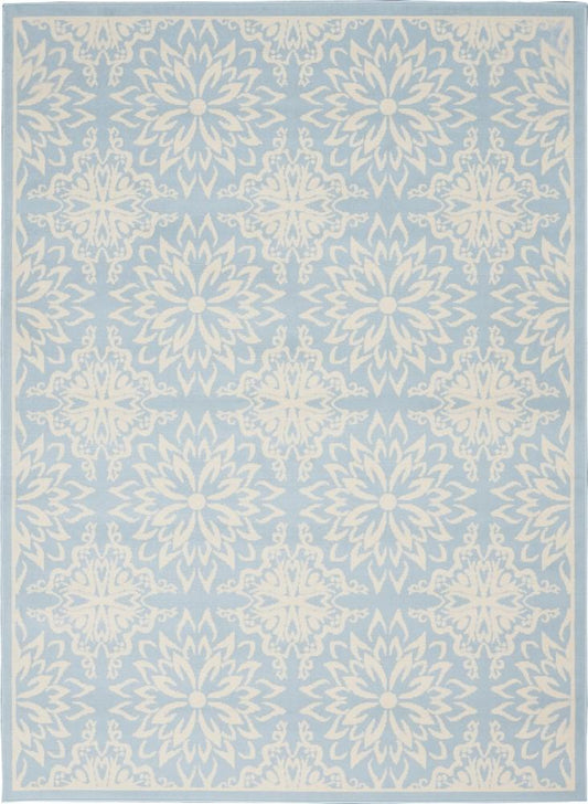 Nourison - Jubilant JUB06 Light Blue 6x9 Beach Area Rug - JUB06-99446478474 veiw 1