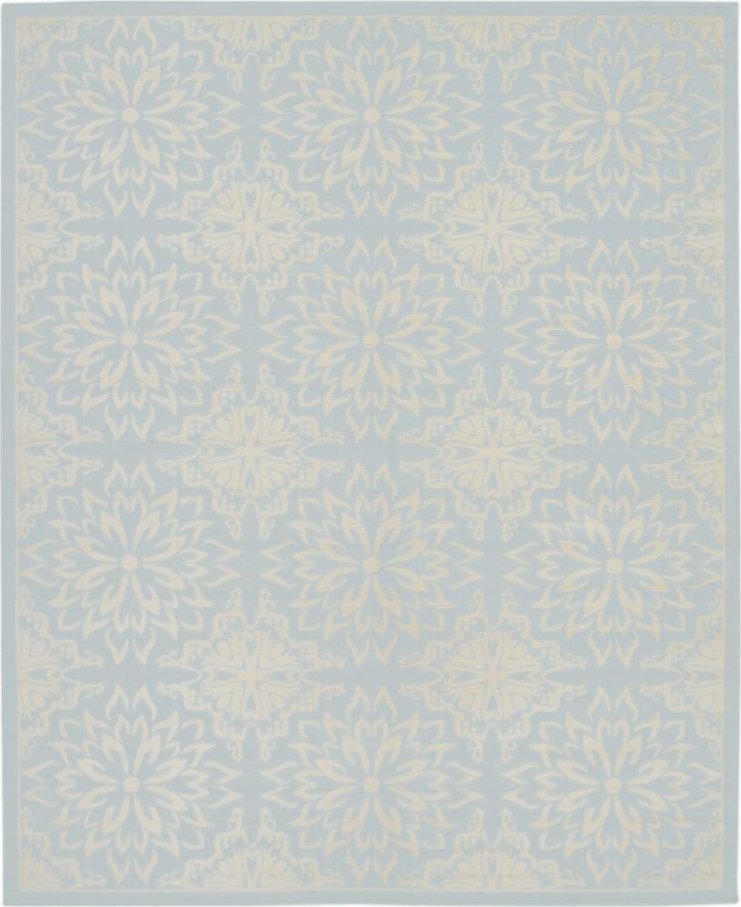 Nourison - Jubilant JUB06 Light Blue 710in x 910in Large Low-pile Rug - JUB06-99446478504 veiw 1