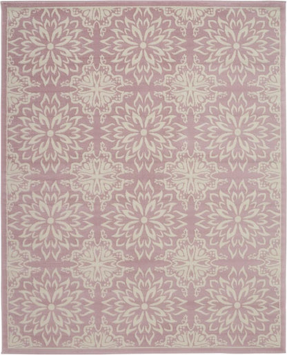 Nourison - Jubilant JUB06 Pink 710in x 910in Large Low-pile Rug - JUB06-99446478573 veiw 1
