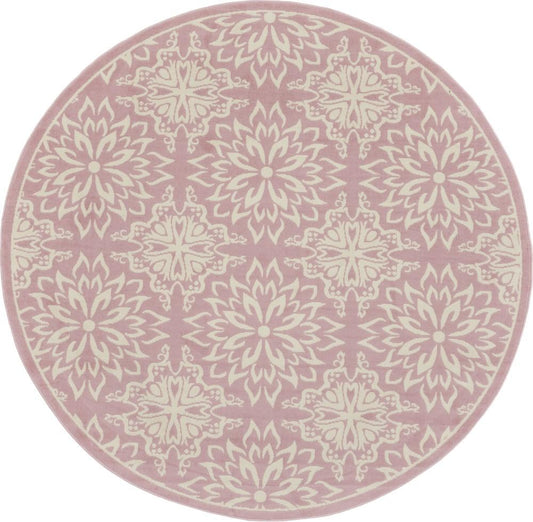Nourison - Jubilant 8 x Round Pink Area Rug - JUB06-99446326003 veiw 1