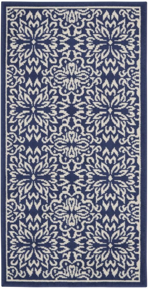 Nourison - Jubilant 2 x 4 Navy Ivory Transitional Area Rug - JUB06-99446777263 veiw 1