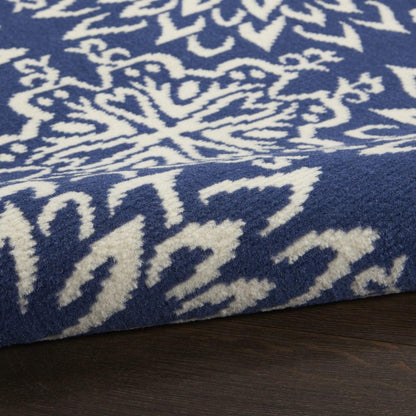 Nourison - Jubilant 6 x 9 Navy Ivory Transitional Area Rug - JUB06-99446777362 veiw 2