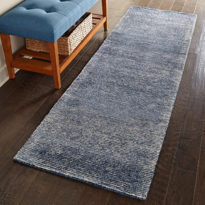 Nourison - Weston WES01 Blue 23in x 76in Textured Hallway Rug - WES01-99446010315 veiw 2