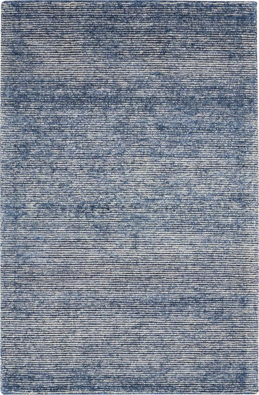 Nourison - Weston WES01 Blue 53in x 75in Contemporary Area Rug - WES01-99446010681 veiw 1