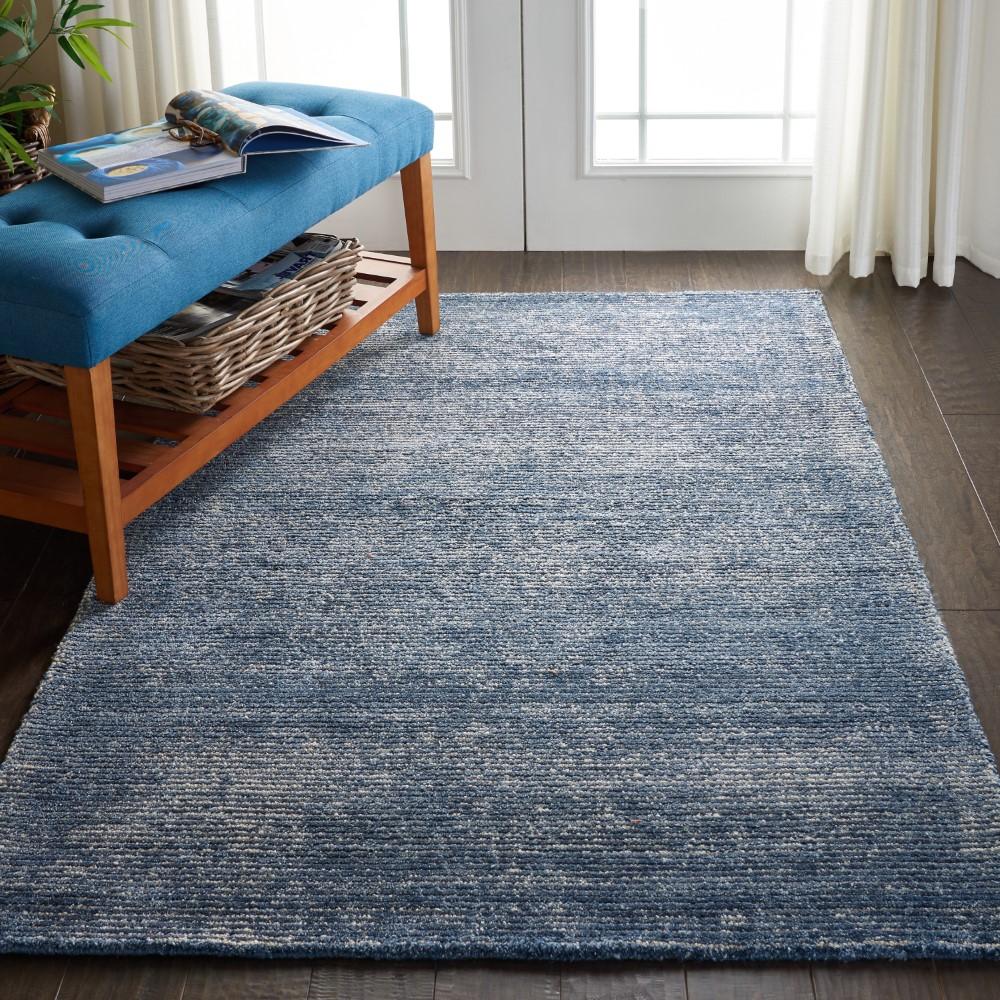 Nourison - Weston WES01 Blue 53in x 75in Contemporary Area Rug - WES01-99446010681 veiw 2