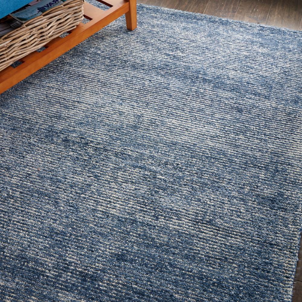 Nourison - Weston WES01 Blue 53in x 75in Contemporary Area Rug - WES01-99446010681 veiw 3