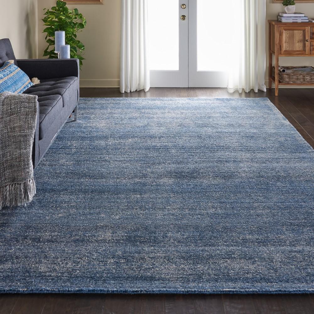 Nourison - Weston WES01 Blue 96in x 13 Textured Rug - WES01-99446014092 veiw 2
