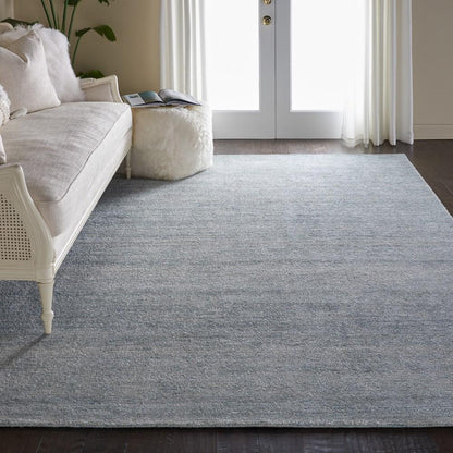 Nourison - Weston WES01 Light Blue 8 x 106in Oversized Textured Rug - WES01-99446008695 veiw 2