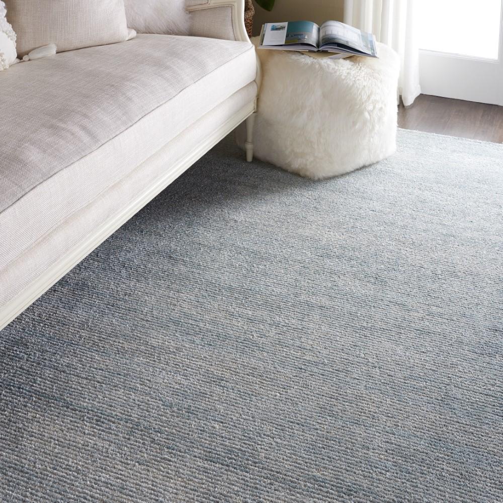 Nourison - Weston WES01 Light Blue 8 x 106in Oversized Textured Rug - WES01-99446008695 veiw 3