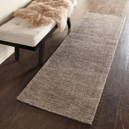 Nourison - Weston WES01 Grey 23in x 76in Textured Hallway Rug - WES01-99446009340 veiw 2
