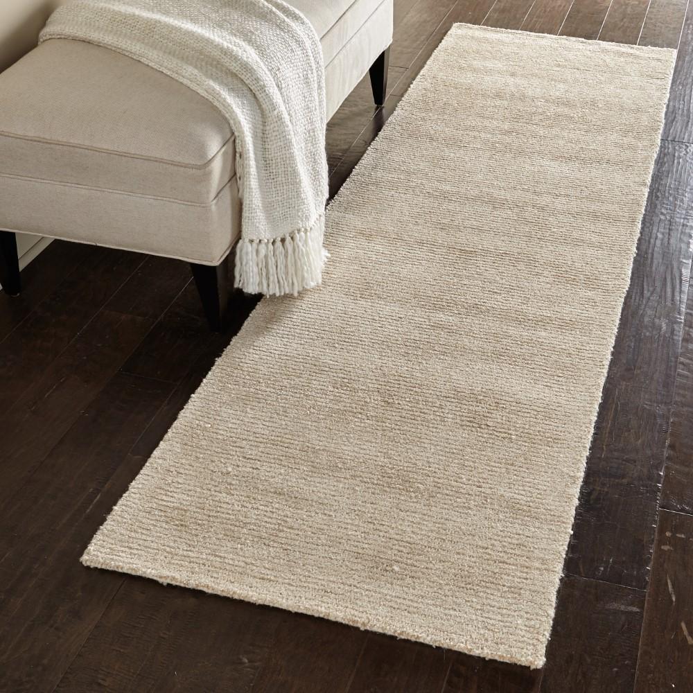 Nourison - Weston WES01 Beige 23in x 76in Textured Hallway Rug - WES01-99446003478 veiw 2
