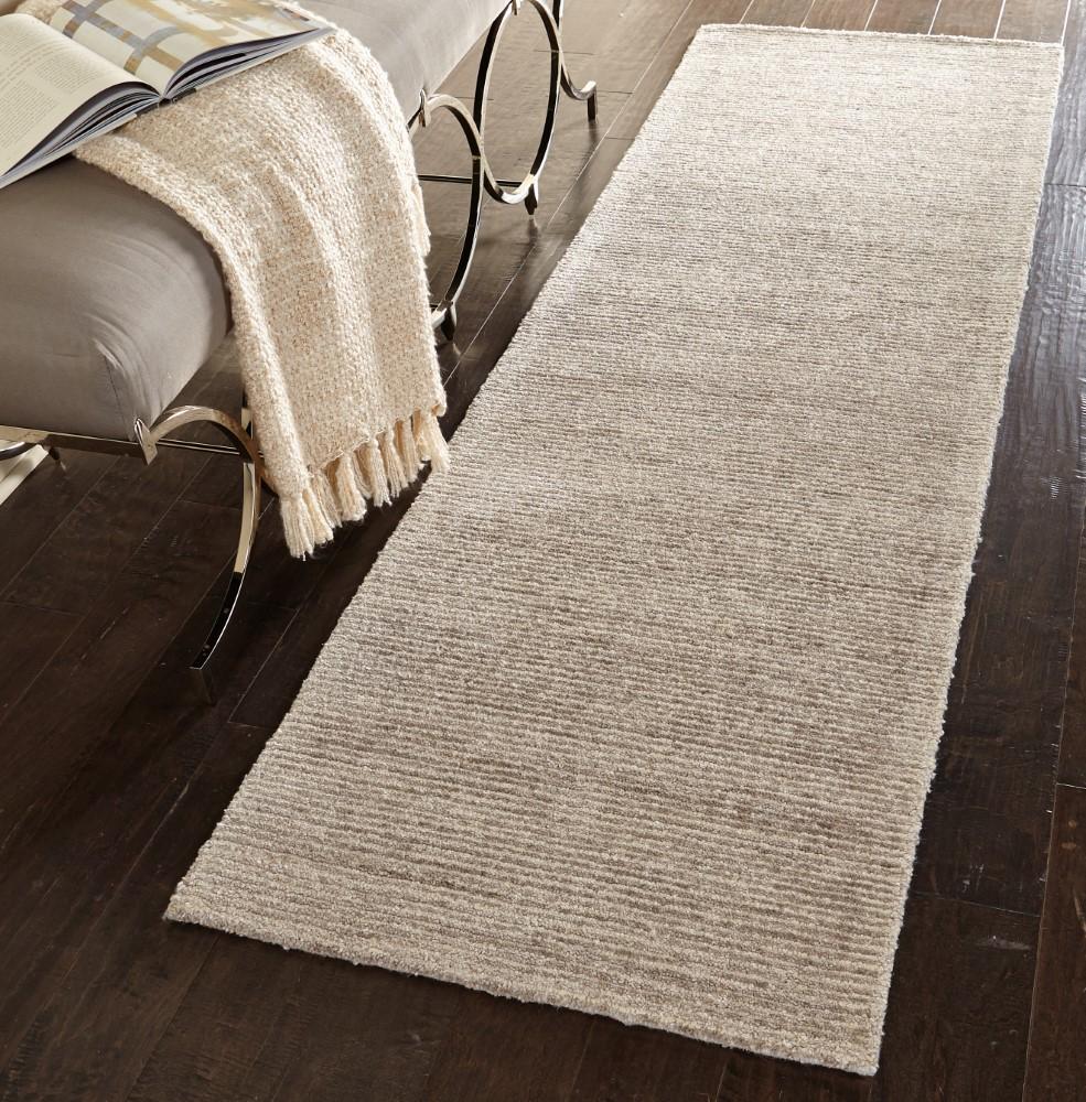 Nourison - Weston WES01 Taupe 23in x 76in Textured Hallway Rug - WES01-99446004642 veiw 2