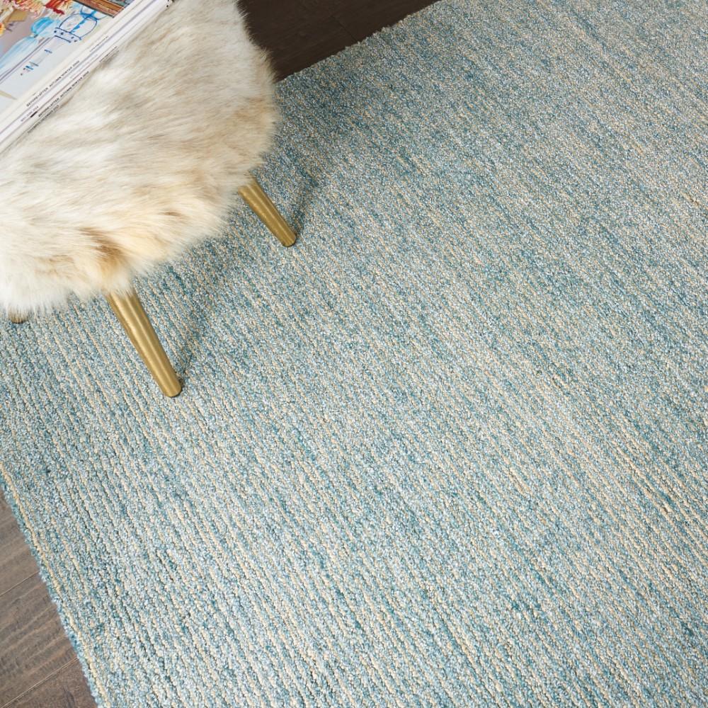 Nourison - Weston WES01 Light Blue 53in x 75in Contemporary Area Rug - WES01-99446008879 veiw 3