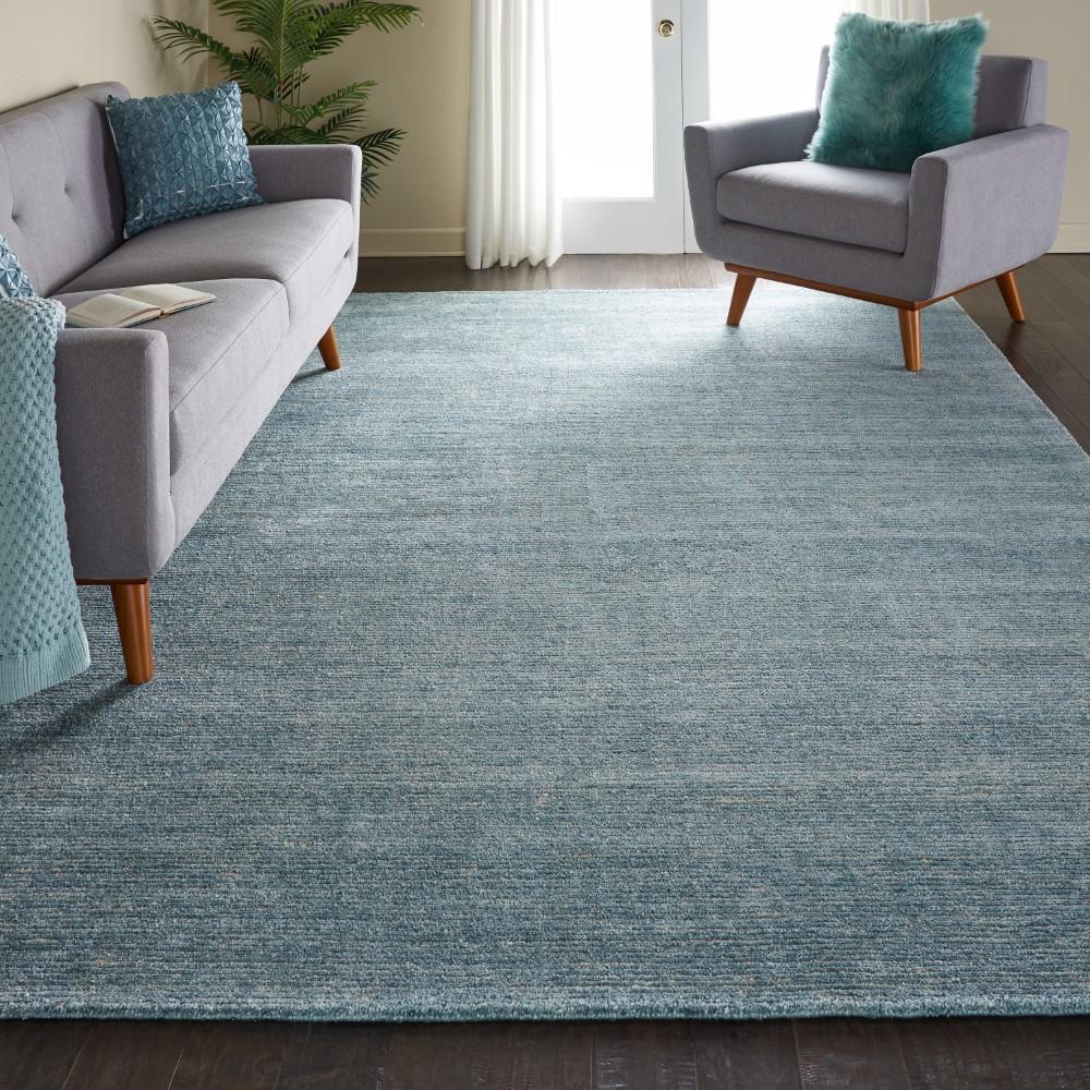 Nourison - Weston WES01 Light Blue 8 x 106in Oversized Textured Rug - WES01-99446008961 veiw 2