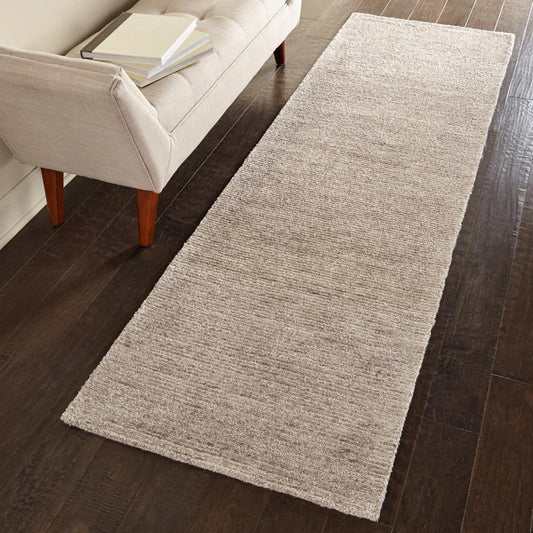 Nourison - Weston WES01 Beige 23in x 76in Textured Hallway Rug - WES01-99446001948 veiw 2