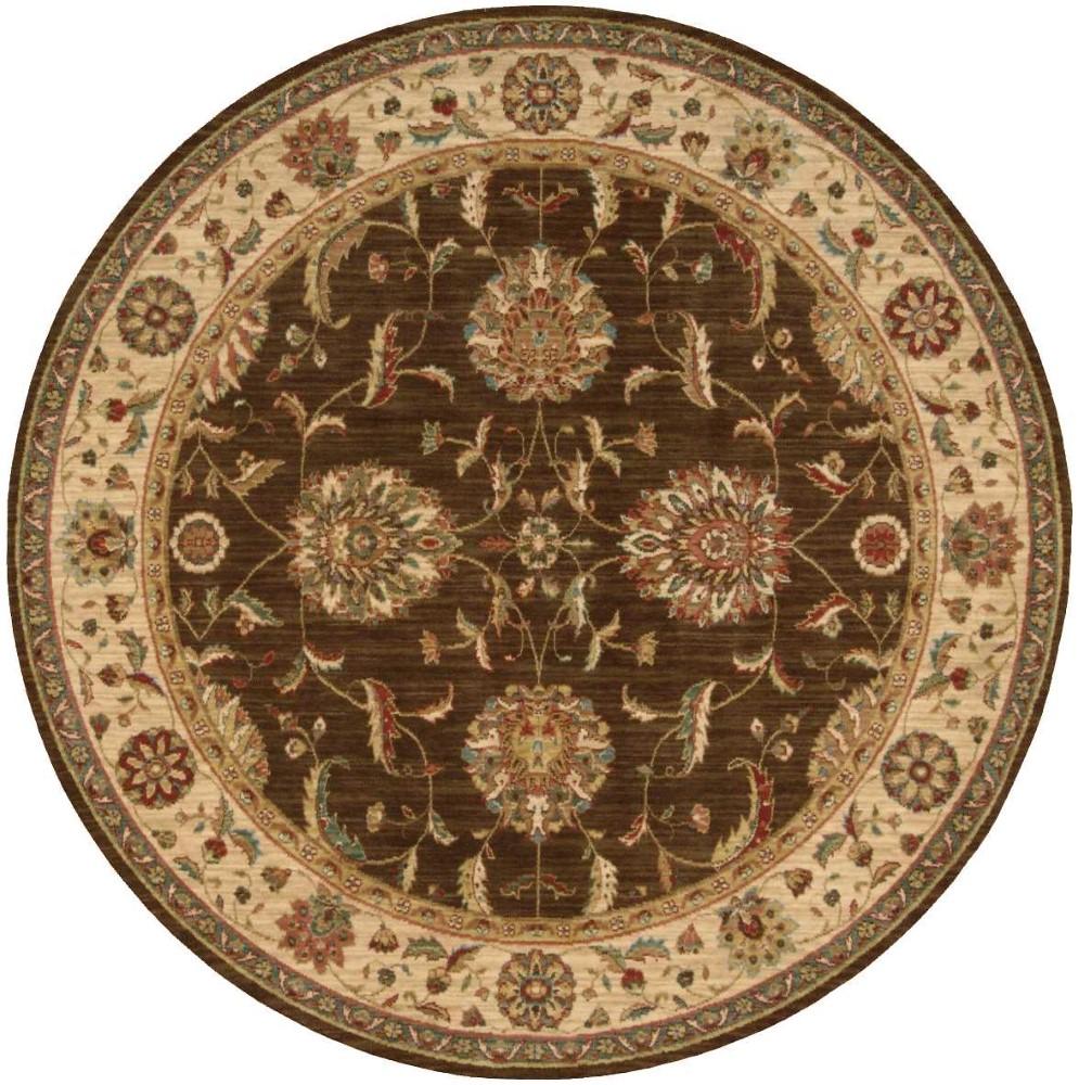 Nourison - Living Treasures LI04 Brown 510in x Round Area Rug - LI04-99446673978_CLOSEOUT veiw 1