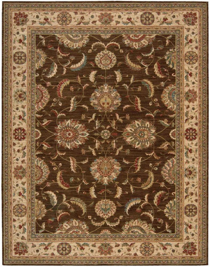 Nourison - Living Treasures LI04 Brown 83in x 113in Rug - LI04-99446677396_CLOSEOUT veiw 1