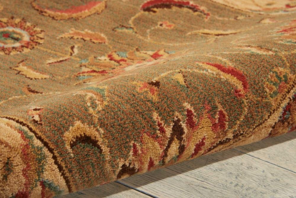 Nourison - Living Treasures LI04 Green 26in x 12 Hallway Rug - LI04-99446670281_CLOSEOUT veiw 2