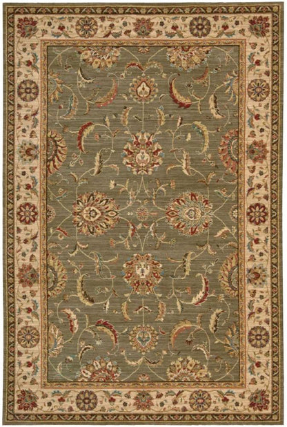 Nourison - Living Treasures LI04 Green 56in x 83in Area Rug - LI04-99446672537_CLOSEOUT veiw 1